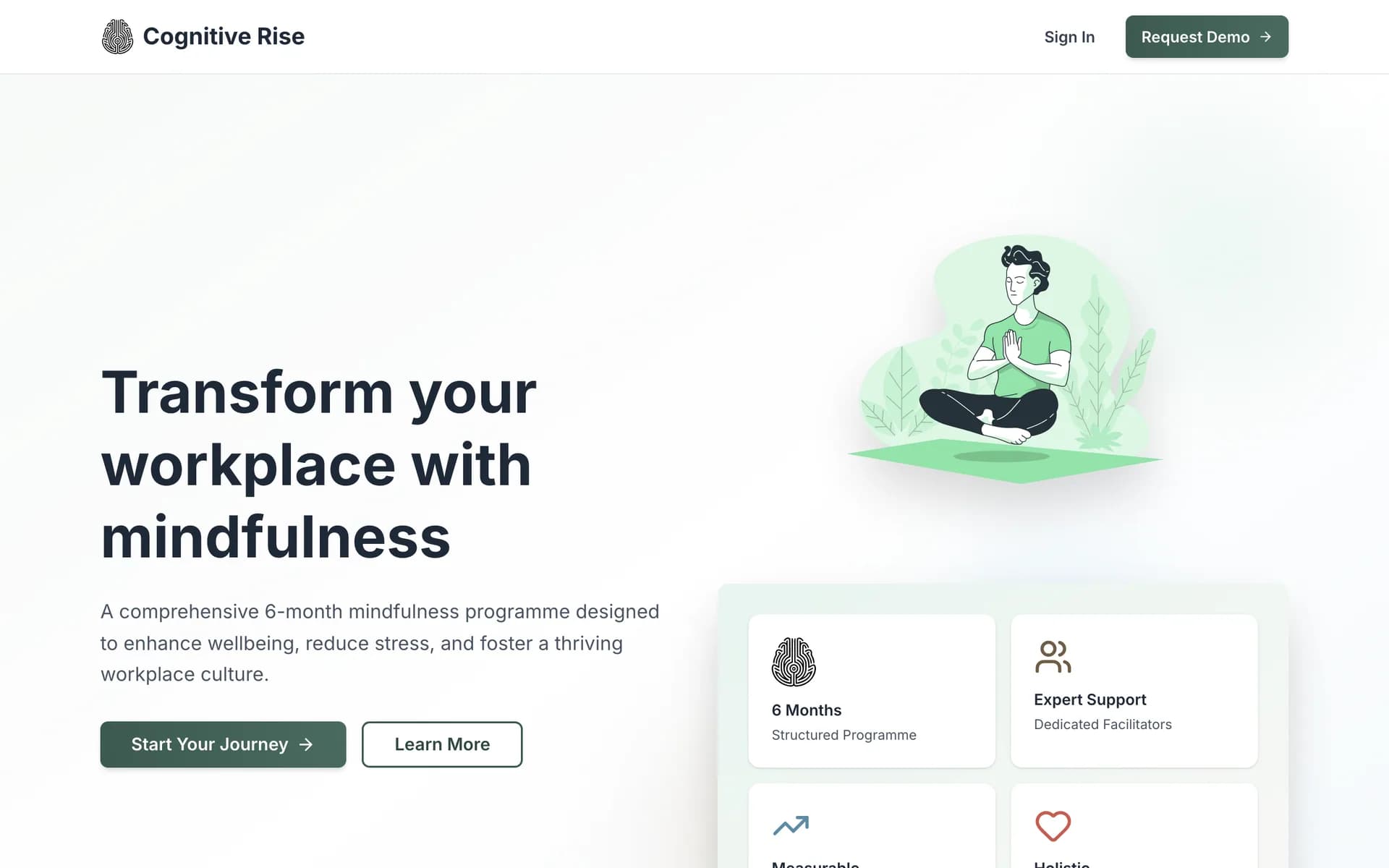 Participant dashboard — week-by-week progress